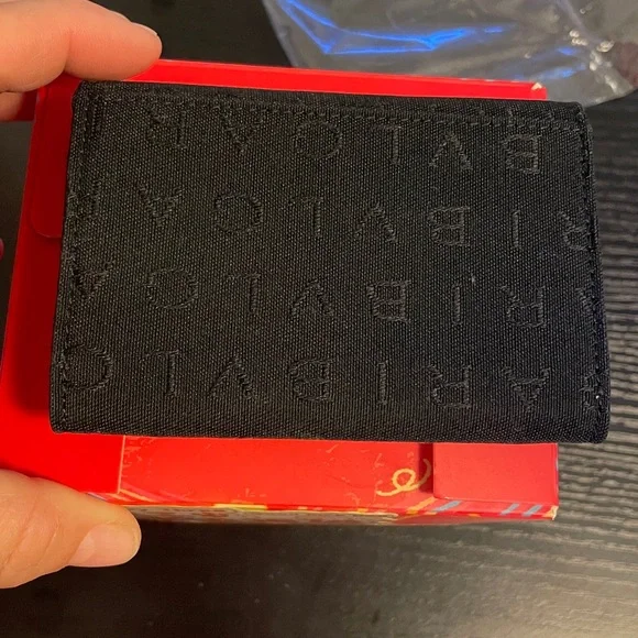 Bvlgari Logomania Canvas Card Holder.